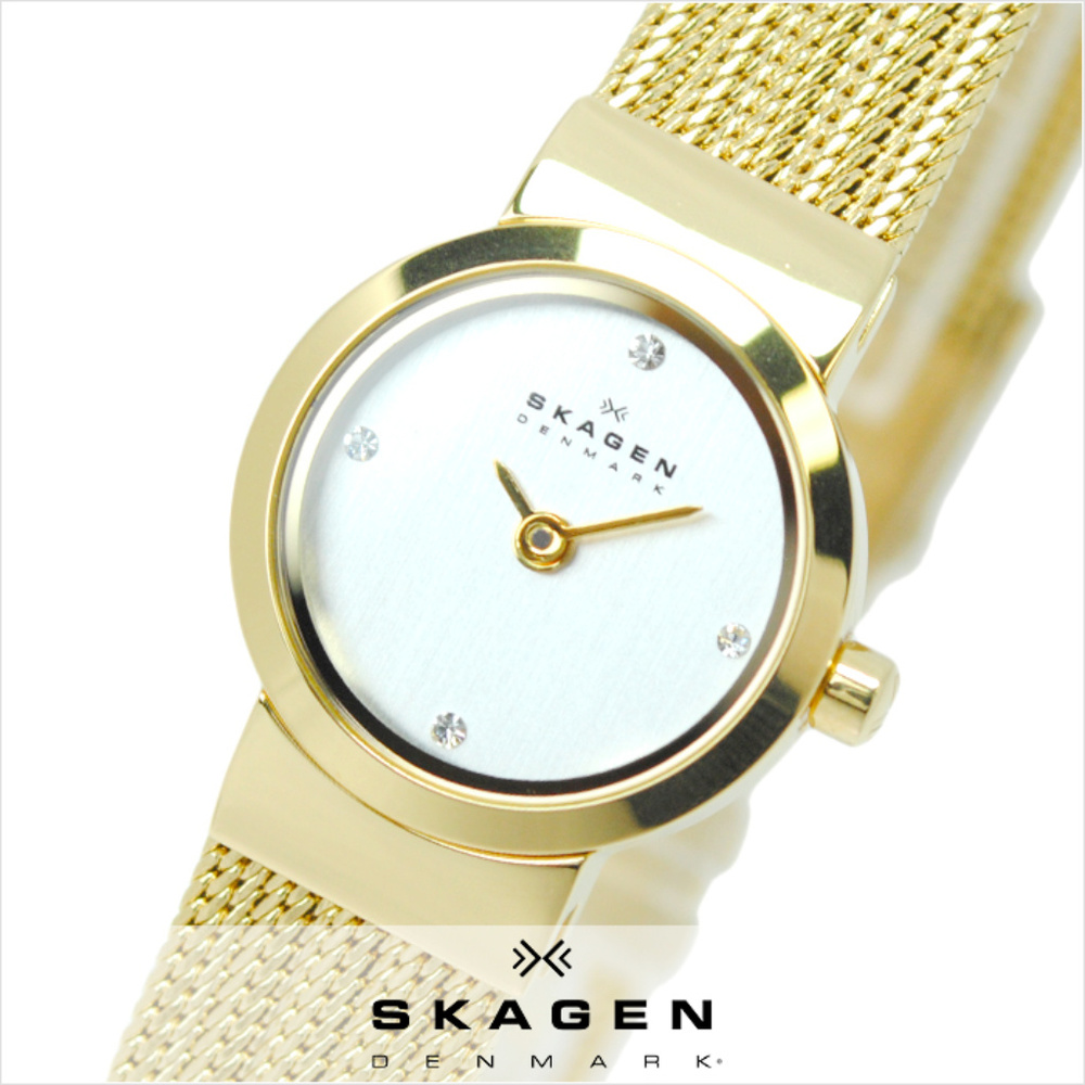 Skagen Classic Gold Tone Mesh Band Women's Watch